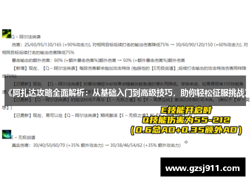 《阿扎达攻略全面解析：从基础入门到高级技巧，助你轻松征服挑战》