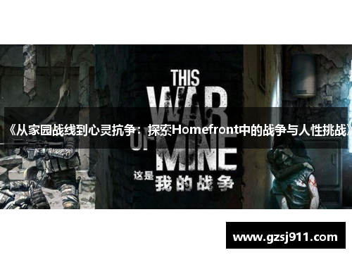 《从家园战线到心灵抗争：探索Homefront中的战争与人性挑战》